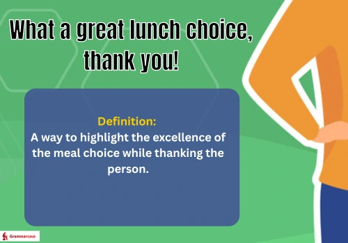 Thank You for Lunch