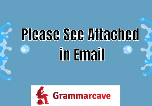 Please See Attached in Email