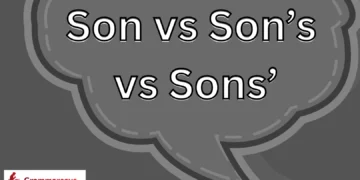 Son vs Son’s vs Sons
