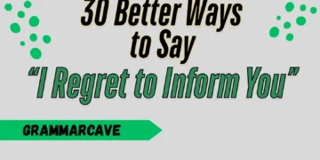 I Regret to Inform You