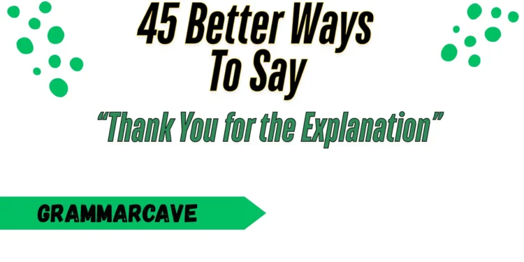 Thank You for the Explanation