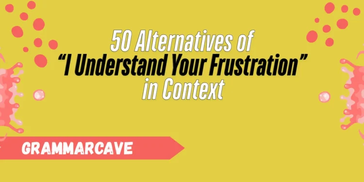 I Understand Your Frustration